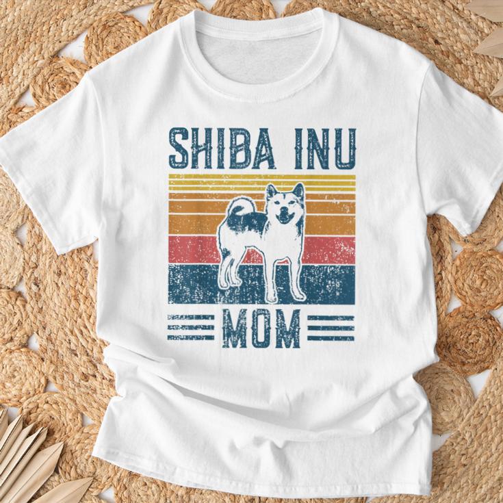 Dog Shiba Inu Mom -Intage Shiba Inu Mom Gray T-Shirt Geschenke für alte Männer