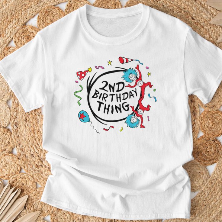 Dr Seuss 2Nd Birthday Thing Gray T-Shirt Geschenke für alte Männer