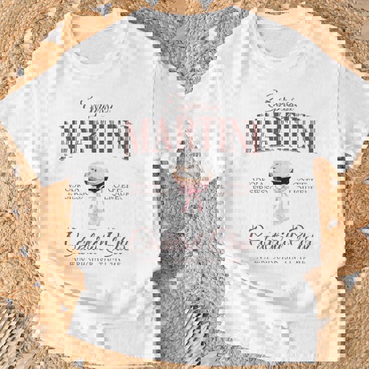 Espresso Martini Cocktail Club Social Club Coquette Women's T-Shirt Geschenke für alte Männer