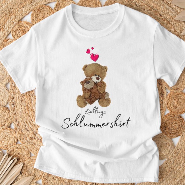 Favourite Teddy Bear Sleep With Heart Pyjamas Teddy T-Shirt Geschenke für alte Männer