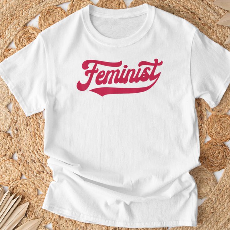 Feminist Retrointage 60S 70S Style Feminism T-Shirt Geschenke für alte Männer