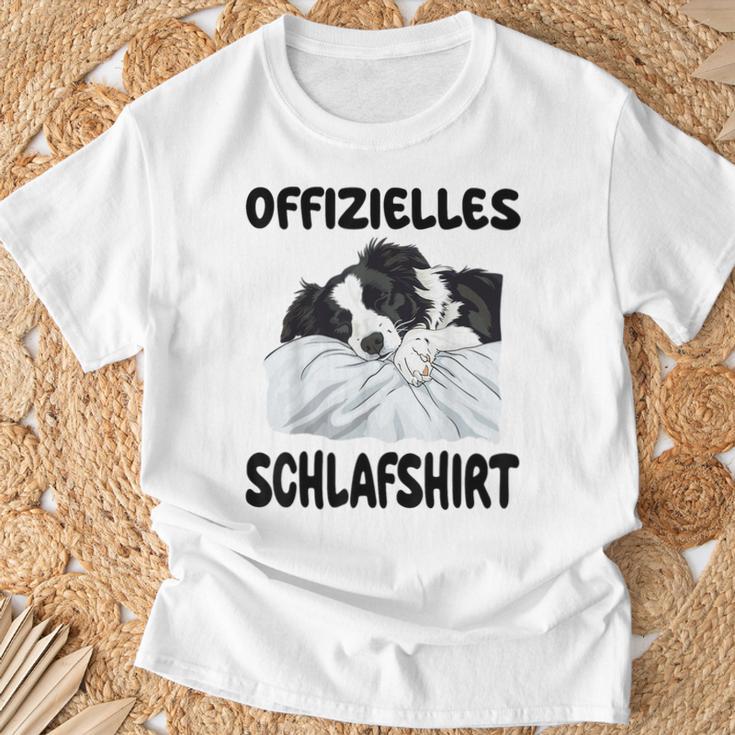 Border Collie Dog Official Sleep T-Shirt Geschenke für alte Männer