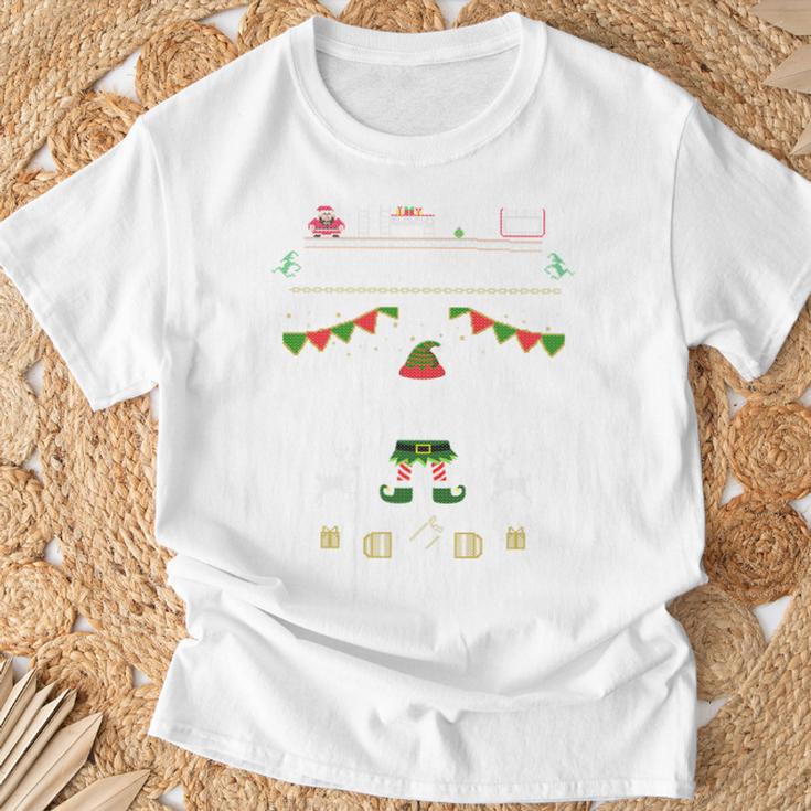 Christmas Elf For Gamers Elf 11 Gaming I Bims 1 Nerd Long-Sleeved T-Shirt Geschenke für alte Männer