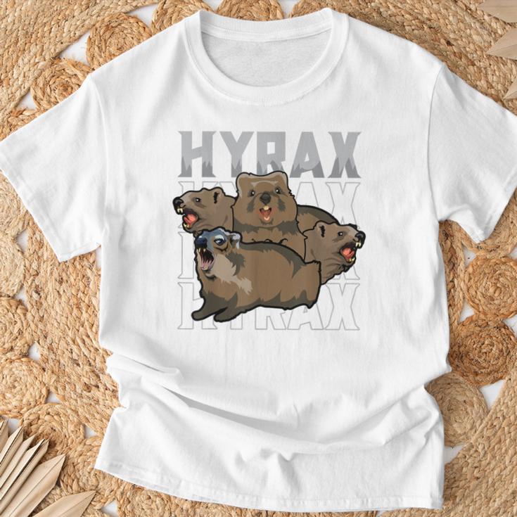 Rock Hyrax Meme Dassie Cute Animal Lover Gray T-Shirt Geschenke für alte Männer