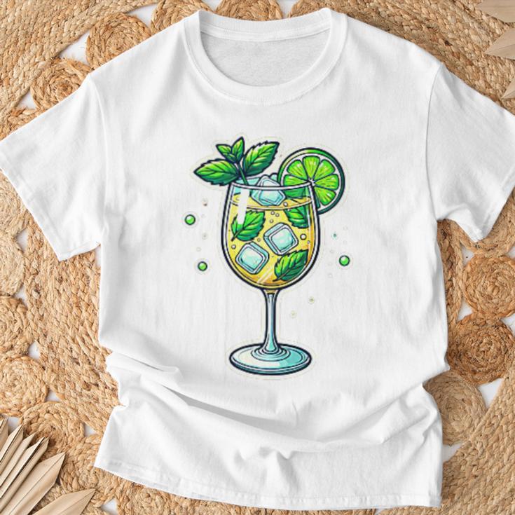 Hugo Spritz Holunder Sommer Sekt Prosecco Team Cocktail T-Shirt Geschenke für alte Männer