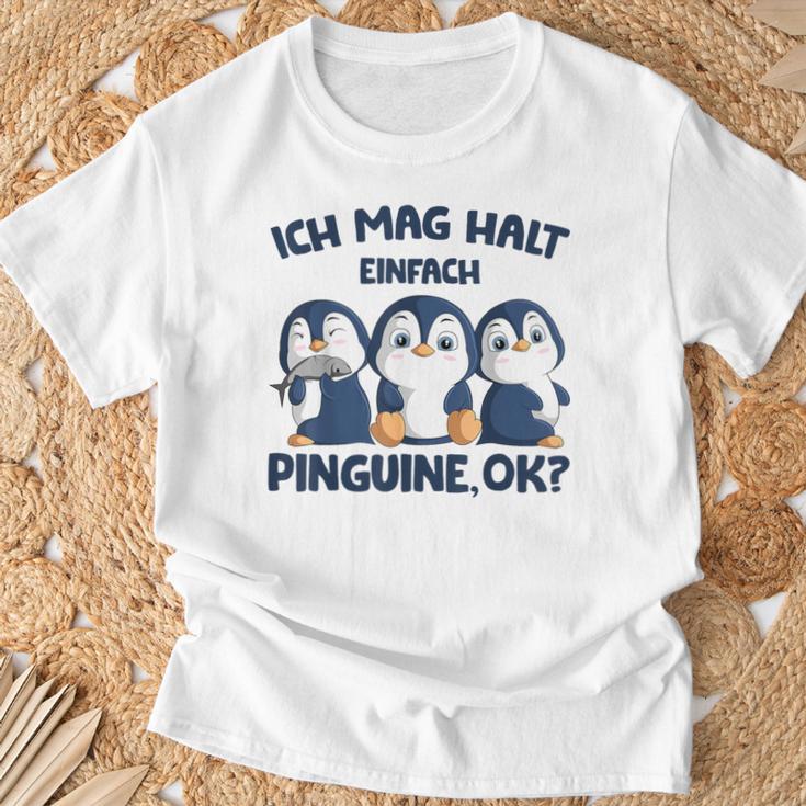 Ich Mag Halt Penguins Girls Children Women's Penguin T-Shirt Geschenke für alte Männer