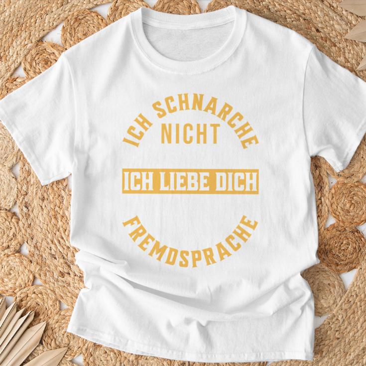 Ich Schnarche Nicht Schnarcher Lustiger Spruch Schnarchen T-Shirt Geschenke für alte Männer