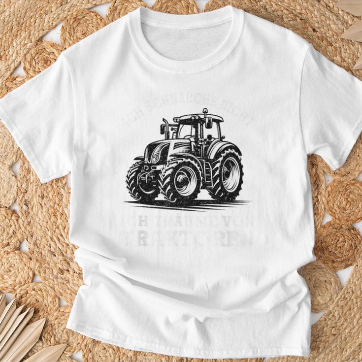 Ich Schnarche Nicht Spruch Farmer Farmer Tractor Blue T-Shirt Geschenke für alte Männer