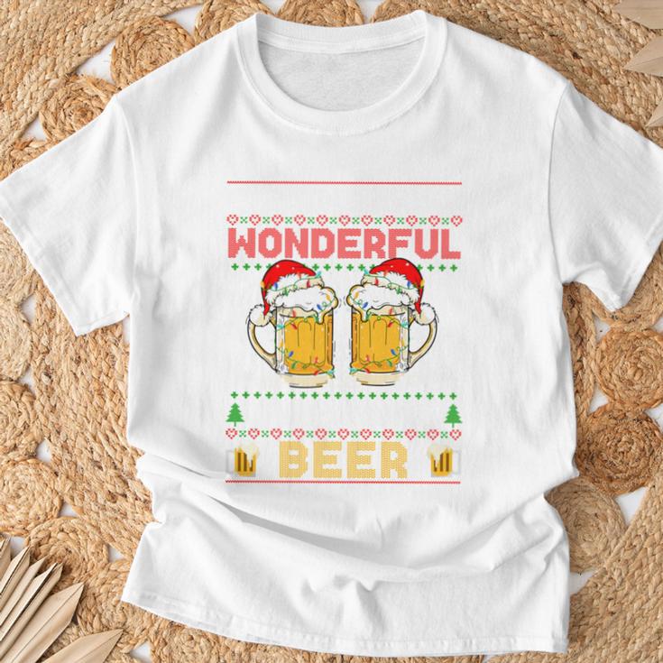 It's The Most Wonderful Time For A Beer Christmas Sweater T-Shirt Geschenke für alte Männer