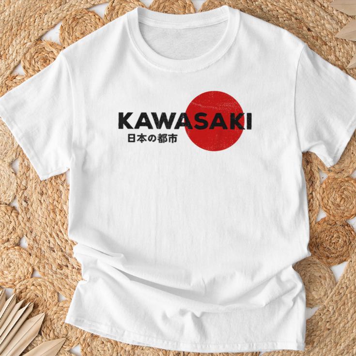 Kawasaki City 80S Retro 90S Japanese Aesthetic Kawasaki T-Shirt Geschenke für alte Männer