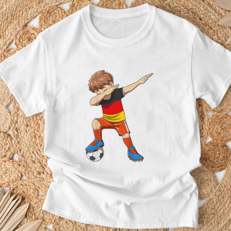 Kinder 9 Geburtstag Fußball Deutschland 9 Jahre Junge Geschenk T-Shirt Geschenke für alte Männer