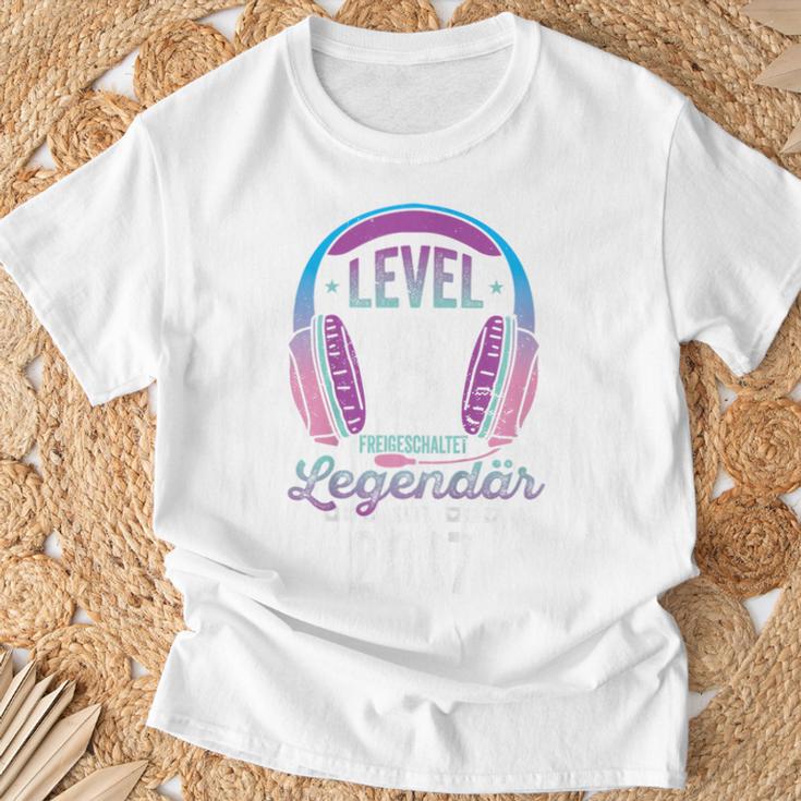 Kinder Level 8 Jahre Mädchen Geburtstag Gamer Girl Zockerin 2017 T-Shirt Geschenke für alte Männer