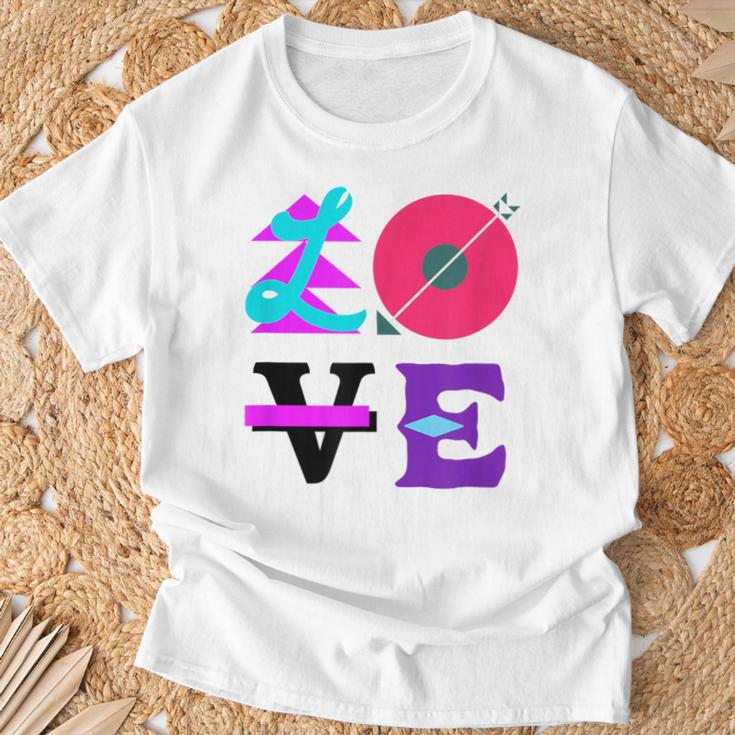 Love Colourful Typography For Creative Individuality Blue T-Shirt Geschenke für alte Männer