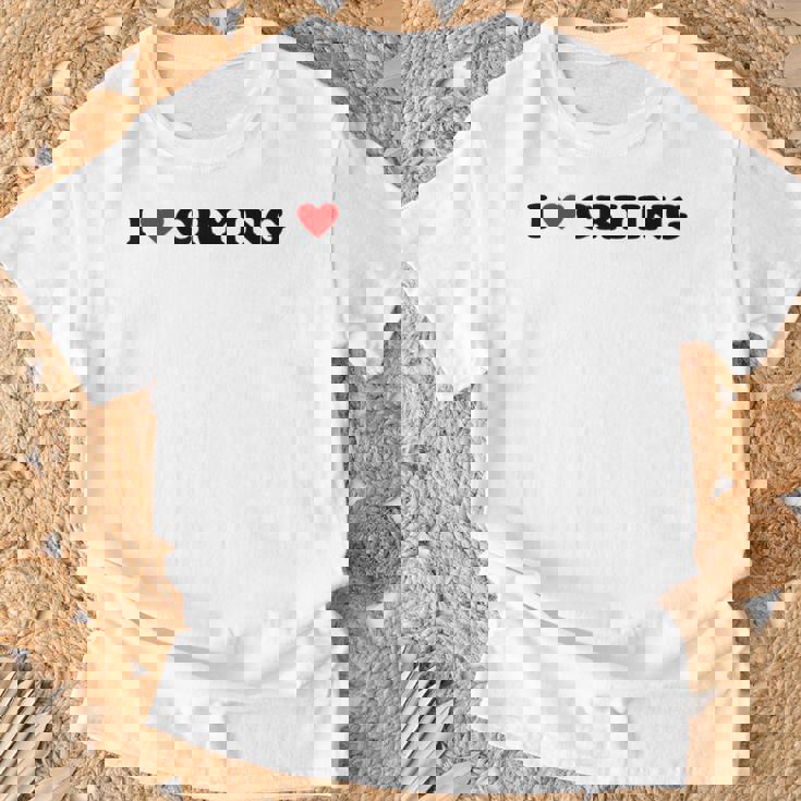 I Love Crying X Selflove Be Yourself Irony T-Shirt Geschenke für alte Männer