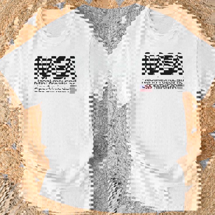 Nasa Worm Logo T-Shirt Geschenke für alte Männer
