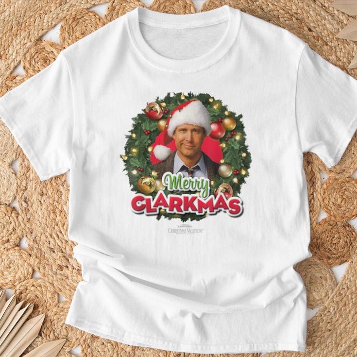 National Lampoon's Christmasacation Merry Clarkmas Blue T-Shirt Geschenke für alte Männer