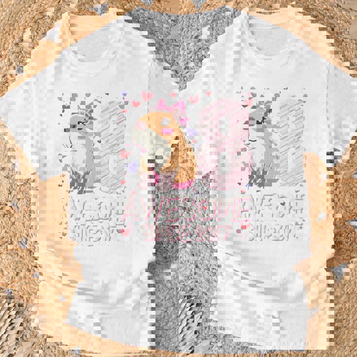 Niños Regalos De Capibara De 8 Años Para Niñas Fiesta De 8 Cumpleaños Camiseta unisex Regalos para ancianos