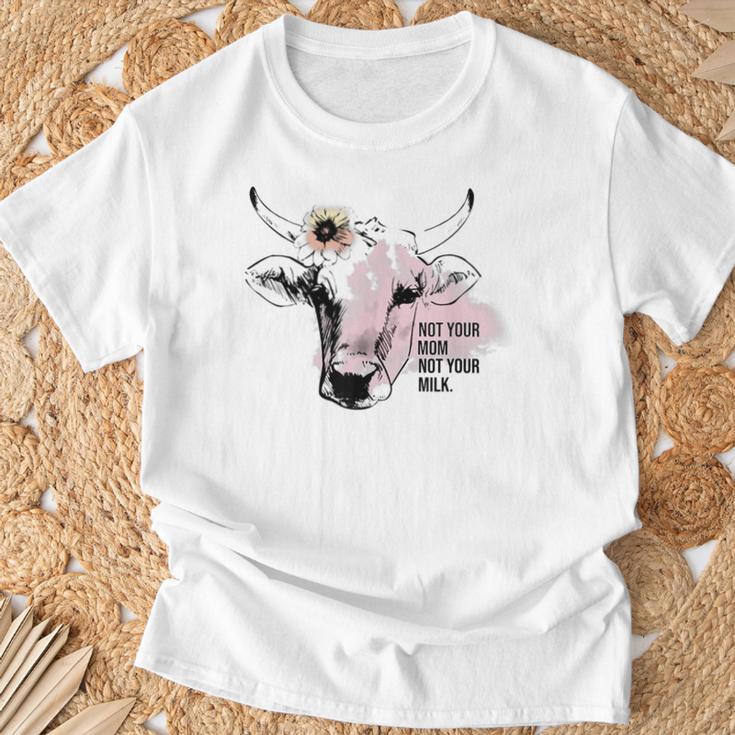 Not Your Mom Not Your Milk T-Shirt Geschenke für alte Männer