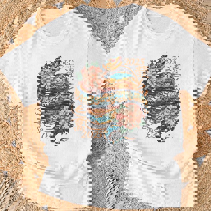 Nouvel An Chinois Serpent Nouvel An Lunaire 2025 Année Du Serpent T-Shirt Cadeaux pour les vieillards