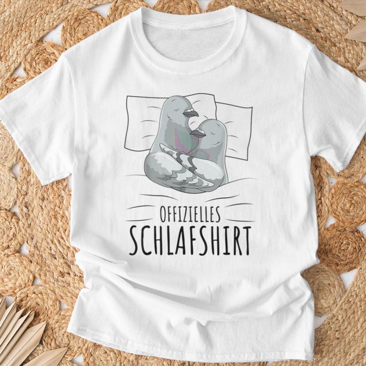 Official Sleep Dove Breeding Pigeon T-Shirt Geschenke für alte Männer