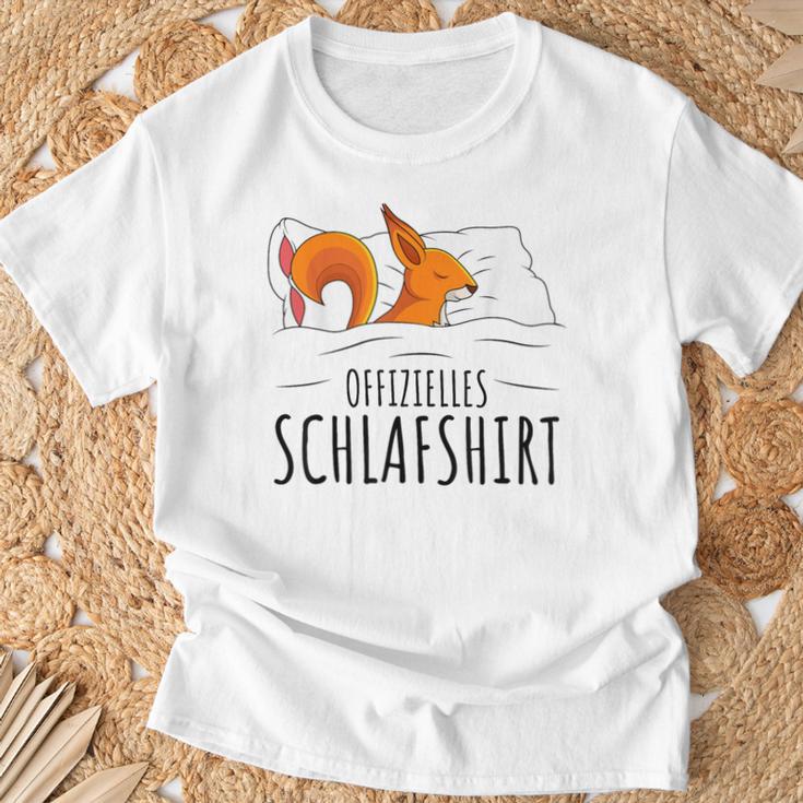 Official Sleep Squirrel Pyjamas Sleep T-Shirt Geschenke für alte Männer