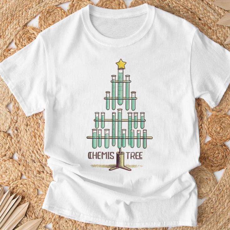 Oh Chemistree Christmas For Chemistry Teacher Chemistree T-Shirt Geschenke für alte Männer