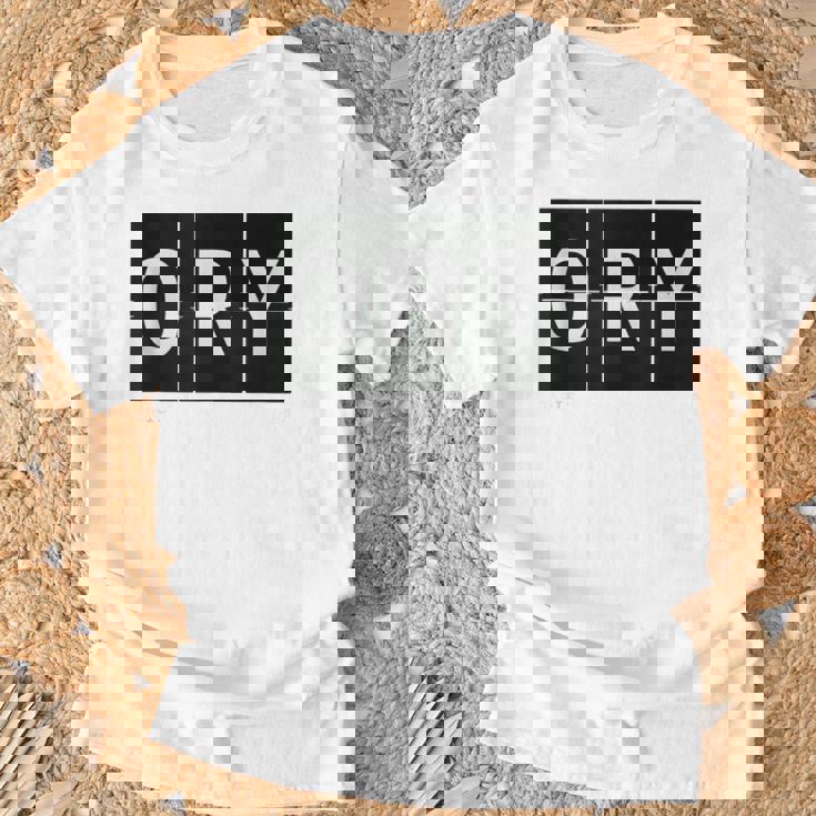 Ory Paris Fr Frankreich Retro Weltreise Flughafen Code T-Shirt Geschenke für alte Männer