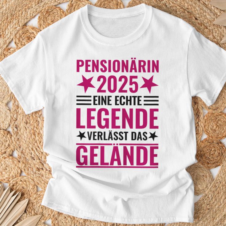 Pensionärin 2025 Eine Echte Legendeerlässt Das Gelände German Langu T-Shirt Geschenke für alte Männer