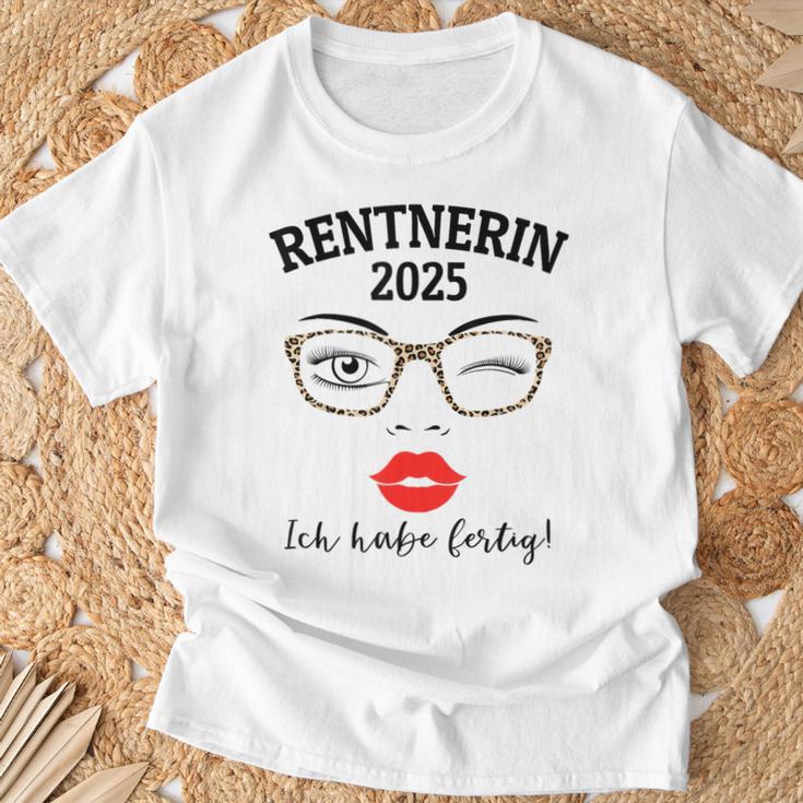 Pensioner 2025 Leopard Glasses For Woman In Retirement Have Ready T-Shirt Geschenke für alte Männer