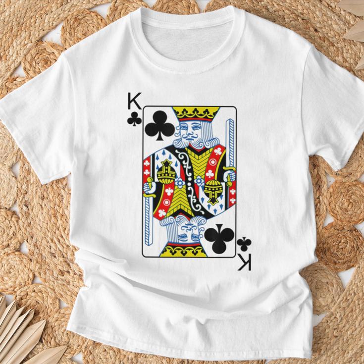 Playing Card King Of Clubs I Cross King S T-Shirt Geschenke für alte Männer