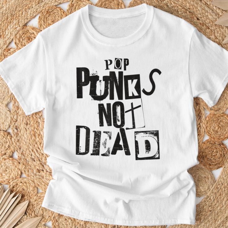 Pop Punks Not Dead -Intage Grunge Pop Punk Is Not Dead T-Shirt Geschenke für alte Männer