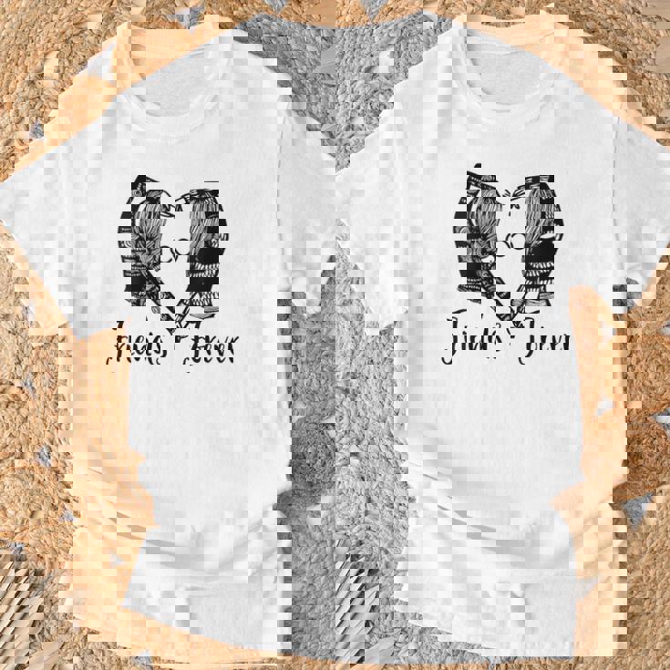 Regalo Best Friend Forever Matching Bff Para 2 Infinity Bestie Cuello Camiseta unisex Regalos para ancianos