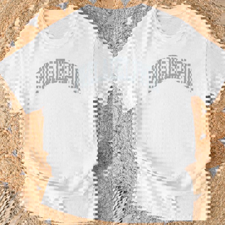 Retro Philadelphia Souvenir Classic Philadelphia Grey Green T-Shirt Gifts for Old Men