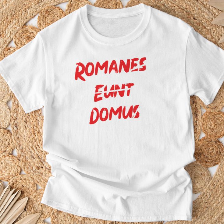 Romanes Eunt Ite Domus Clothing T-Shirt Geschenke für alte Männer