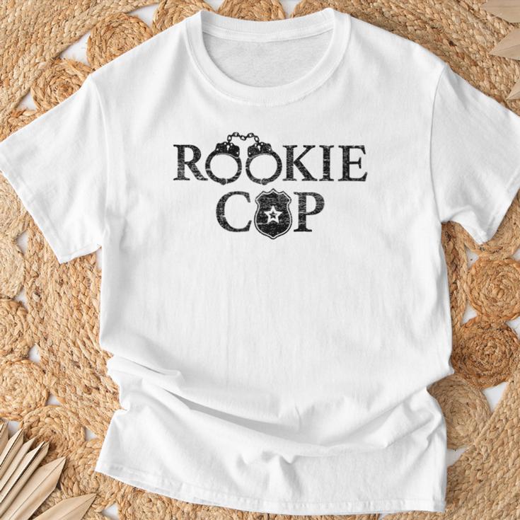 Rookie Novelty Rookie Cop Police Gray T-Shirt Geschenke für alte Männer