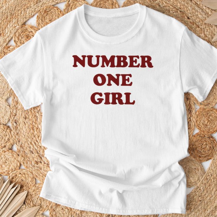 Rosé Number One Girl T-Shirt Geschenke für alte Männer