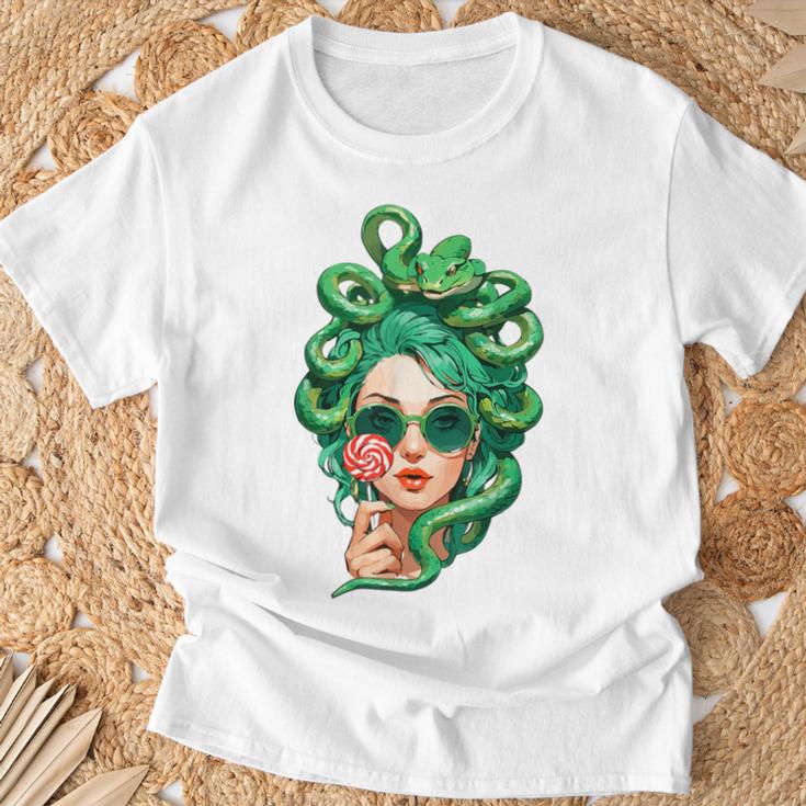 Sunglasses Green Snake Hair Hairstyle Medusa T-Shirt Geschenke für alte Männer