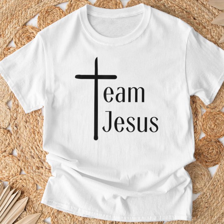 Team Jesus I Jesus Christ Redeemer Christianity T-Shirt Geschenke für alte Männer