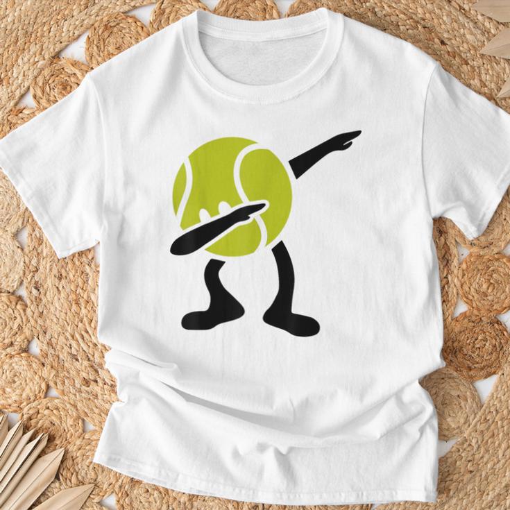 Tennis Dabbing Tennis Ball Tennis Player Ball Sport T-Shirt Geschenke für alte Männer