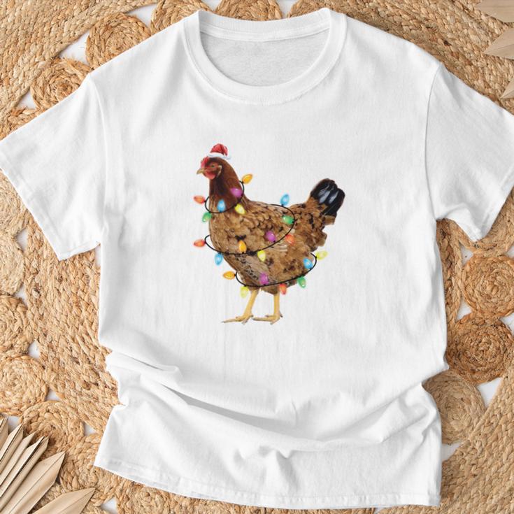 Ugly Christmas Sweater Chicken Christmas T-Shirt Geschenke für alte Männer