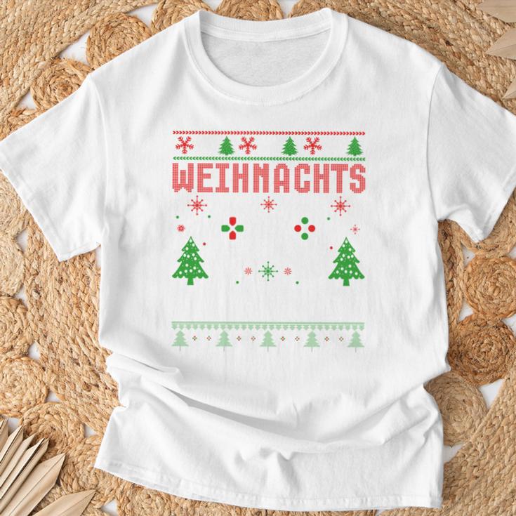 Ugly Christmas Sweater Gamer Gaming T-Shirt Geschenke für alte Männer