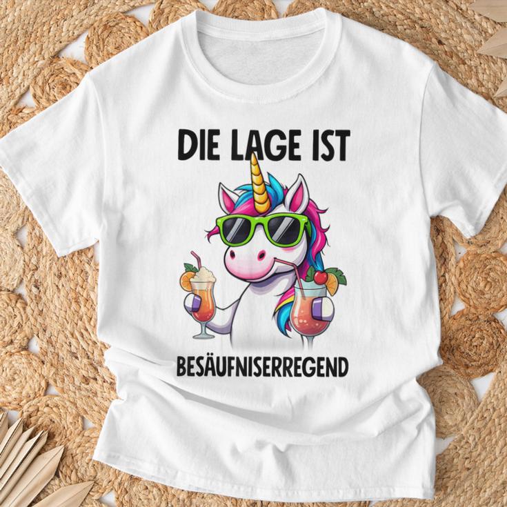 With Unicorn Motif T-Shirt Geschenke für alte Männer