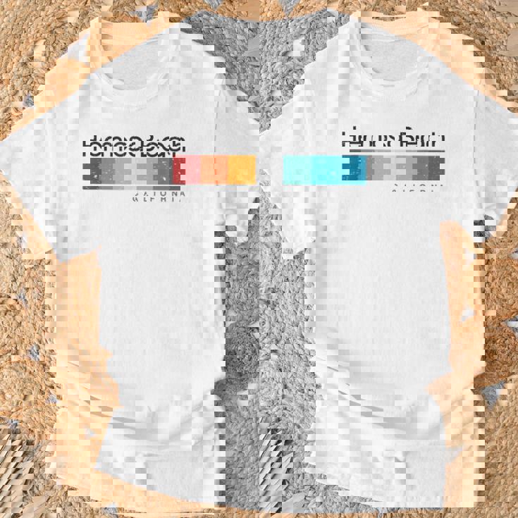 Vintage Hermosa Beach California Retro T-Shirt Cadeaux pour les vieillards