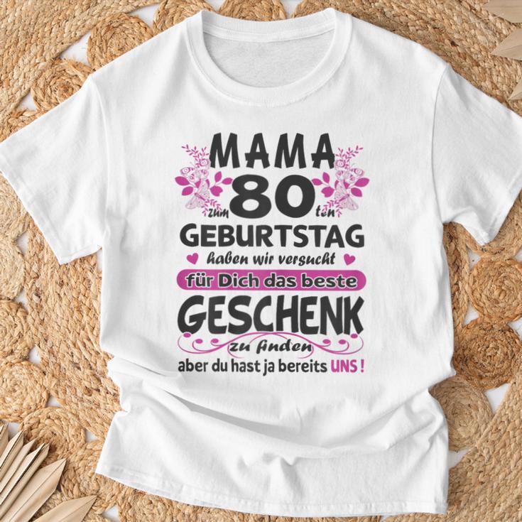 Women's 80 Years Old Grandma Mama 80Th Birthday Sayings Women T-Shirt Geschenke für alte Männer