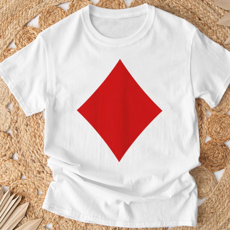 Women's Card Game Costume Playing Card Checked Fancy Dress & Carnival T-Shirt Geschenke für alte Männer