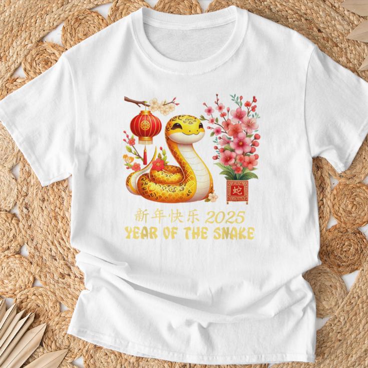 Year Of The Snake 2025 Lunar Chinese New Year Red Red T-Shirt Geschenke für alte Männer