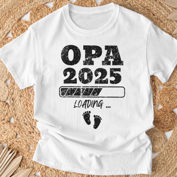 Zum Opa Beförders 2025 Gray T-Shirt Geschenke für alte Männer