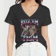 Autism Rizz Em With The Tism Meme Autistic Racoon Women's V-Neck T-Shirt