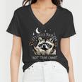 Funny Raccoon V-Neck T-Shirt | Quirky Women's Casual Top