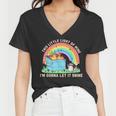 Groovy This Little Light-Of Mine Dumpster Fire Raccoon Women's V-Neck T-Shirt